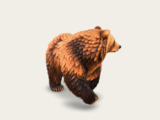 Feathered Ember Bear model preview