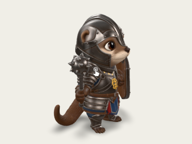 Fin The Otter Cleric model preview