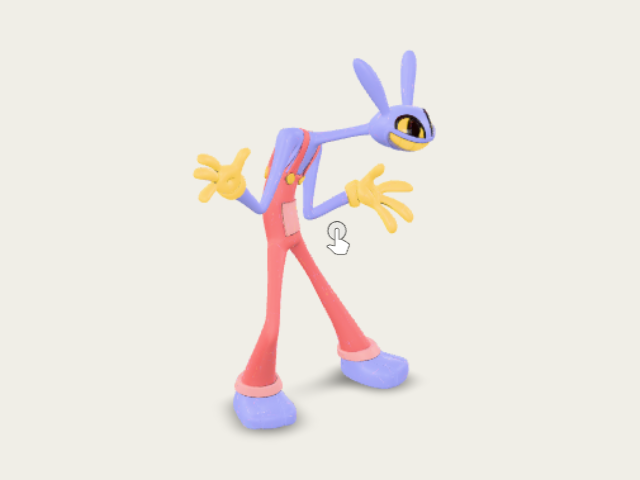 Grinning Longeared Bunny model preview