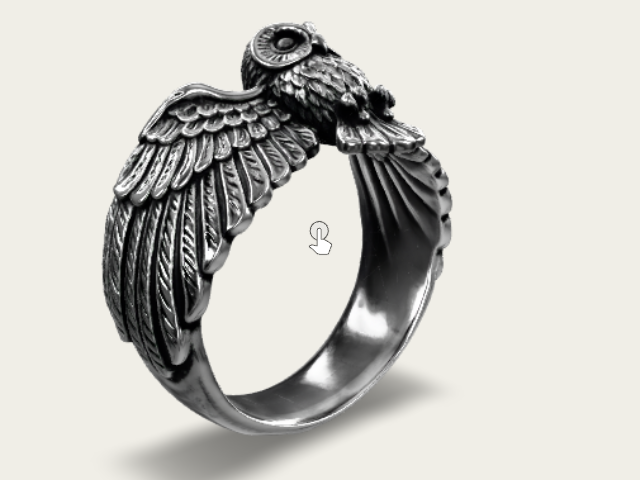 Owl Wing Ring model preview