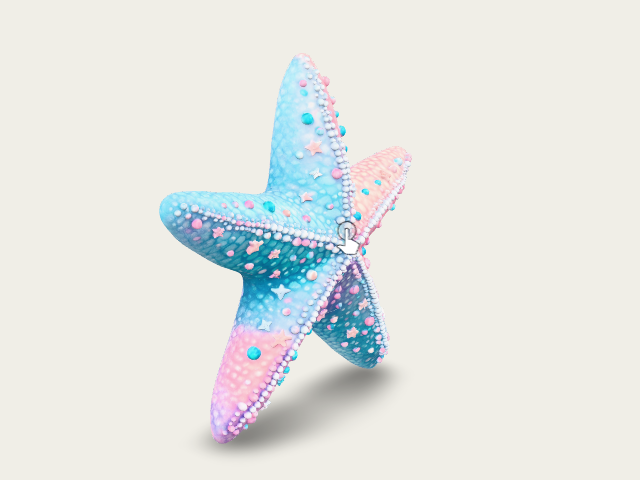 Pastel Starfish model preview