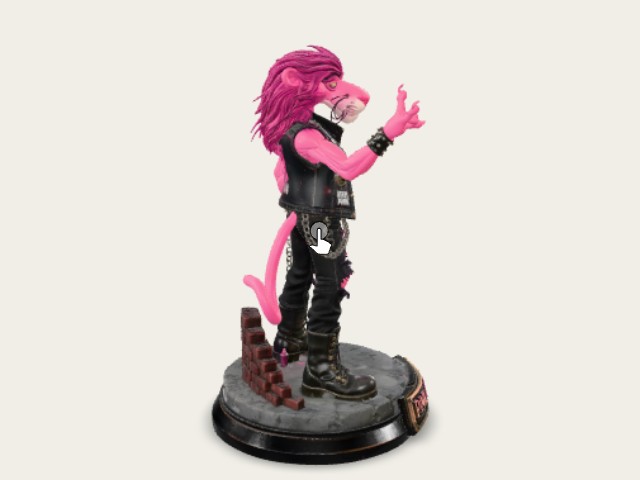 Pink Panther Punk Rocker model preview