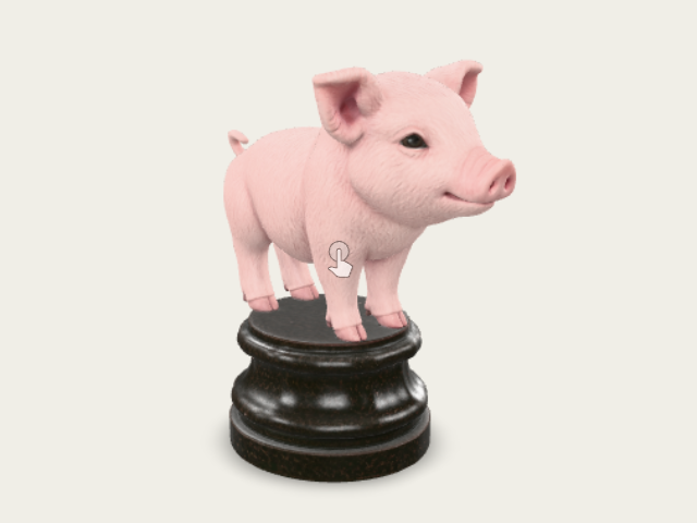 Using The Same Realistic Barnyard Animal Chess Pie (2) model preview