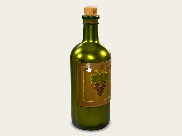 Vintage Grape Bottle model preview