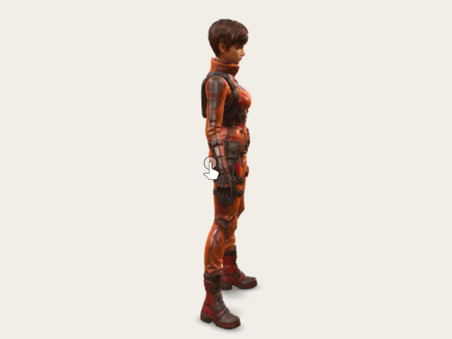 Orange Tactical Suit model preview