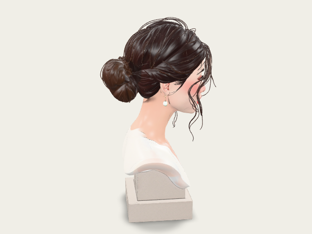 Portrait Of A Woman In White Dress model preview