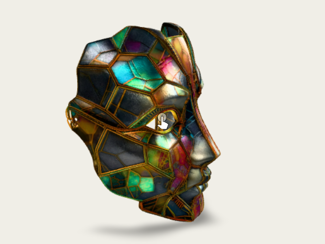 Prismatic Mosaic Mask model preview