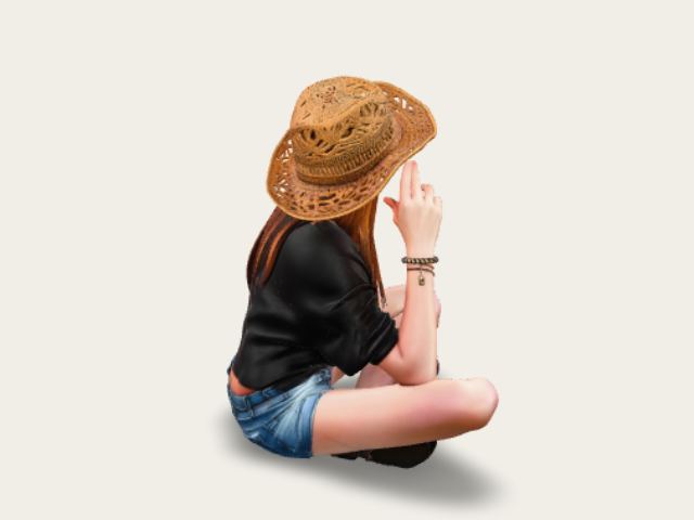 Sunlit Straw Hat Daydream model preview