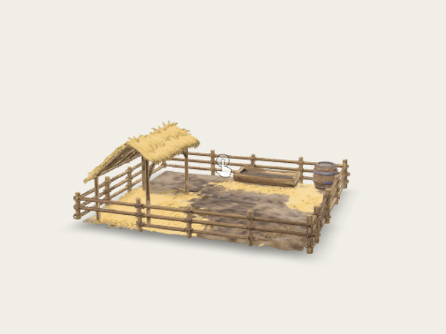 Thatched Farm Pen model preview