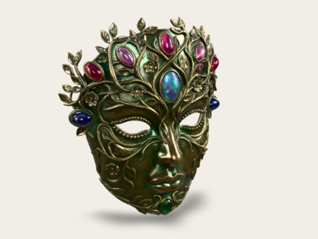 Verdant Crown Mask model preview
