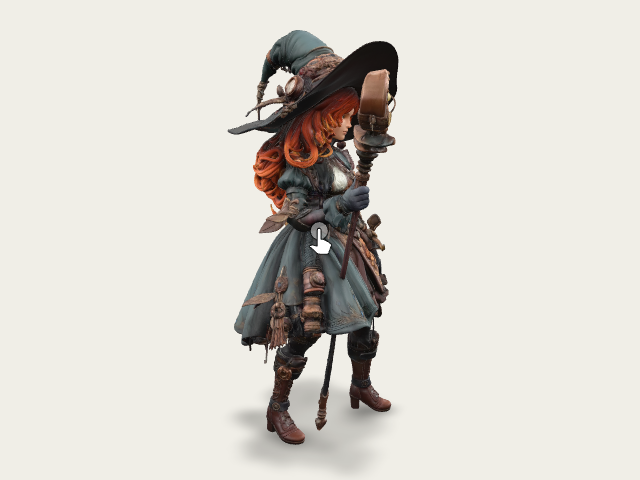 Fantasy Witch model preview