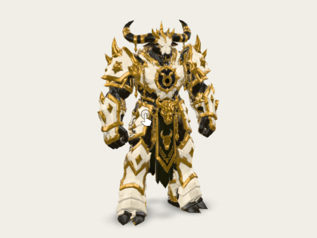 Golden Taurus Warlord model preview
