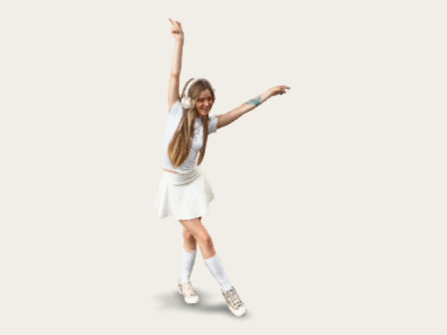 Joyful Dancer In White preview