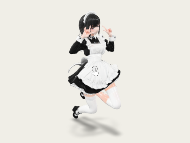 Maid Pose model preview