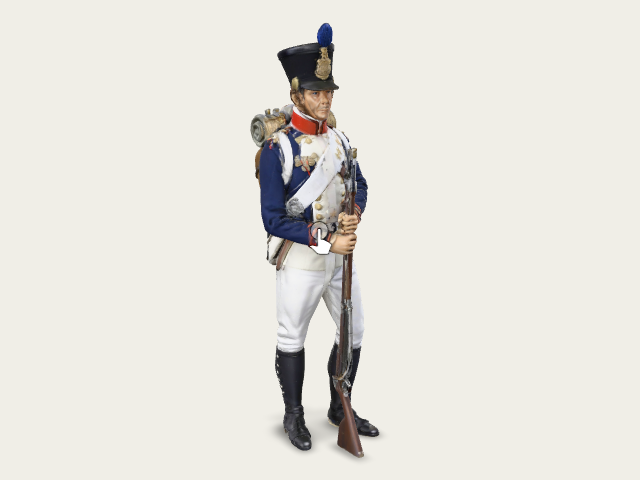 Napoleonic Infantry Soldier model preview