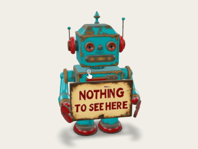 Robot nothing to see preview