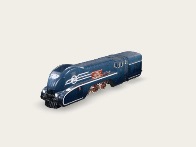 Pkp Blue Streamlined Locomotive model preview