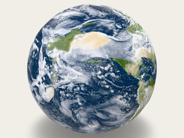 Planet Earth 3D Sphere model preview