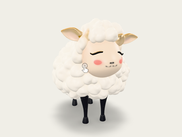 A Sheep Made Of Clouds model preview