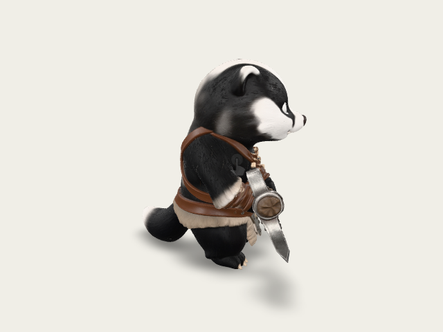 Borin The Badger Barbarian model preview