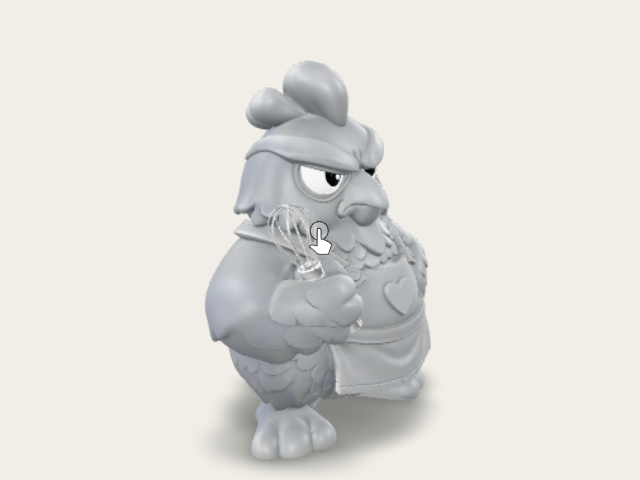 Grumpy Rooster Chef model preview