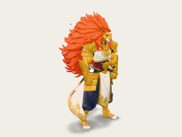 Lion Warrior Majesty model preview