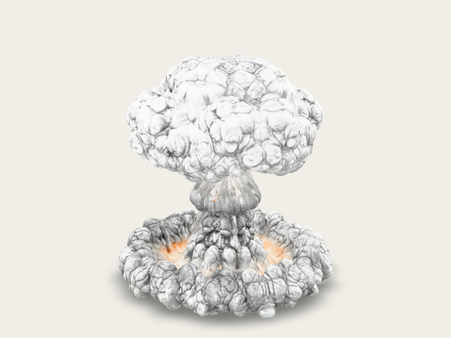 Mushroom Cloud Cataclysm model preview