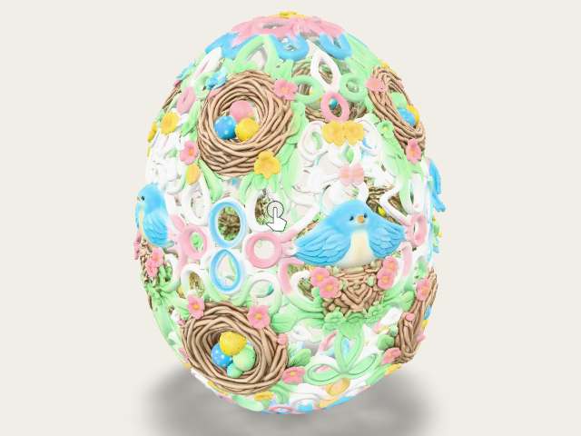 Bluebird Nest Easter Egg Easteregg2026 model preview