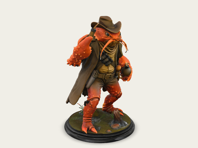 Cowboy Crustacean model preview