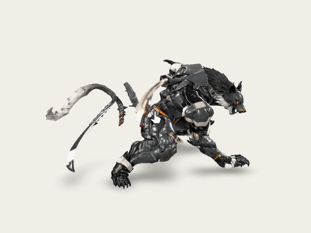 Cyber Wolf Warrior model preview