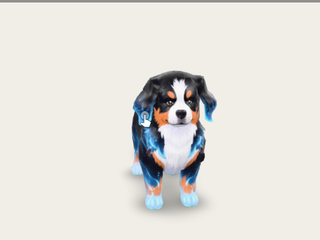 Dalhia The Stylized Bernese Mountain Dog Water Element model preview
