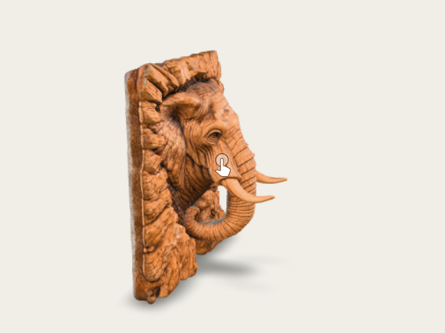 Elephant In A Bark Frame model preview